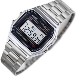 Casio A158W-1 Classic Watch Silver Black